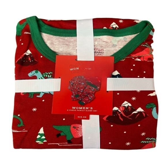 Wondershop Womens Red Dino Pajamas S - Picture 3 of 3